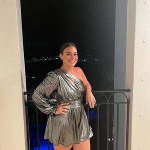 Silver romper